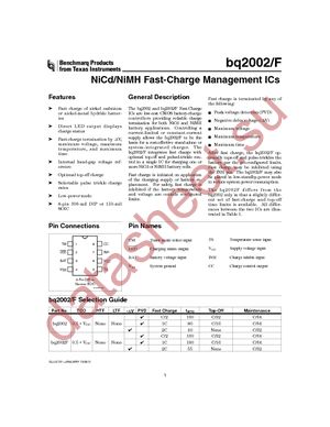 BQ2002FPN datasheet  